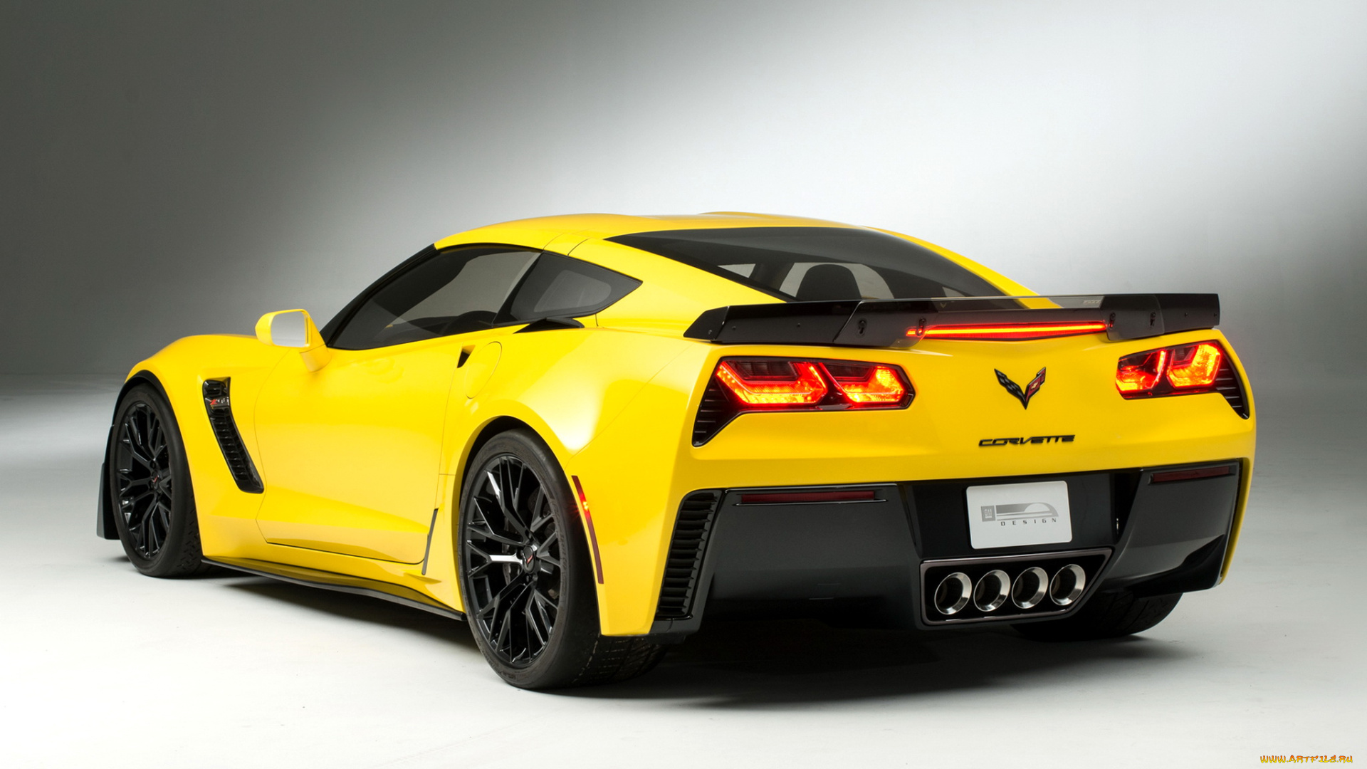 автомобили, corvette, stingray, z06, c7, 2014г, желтый