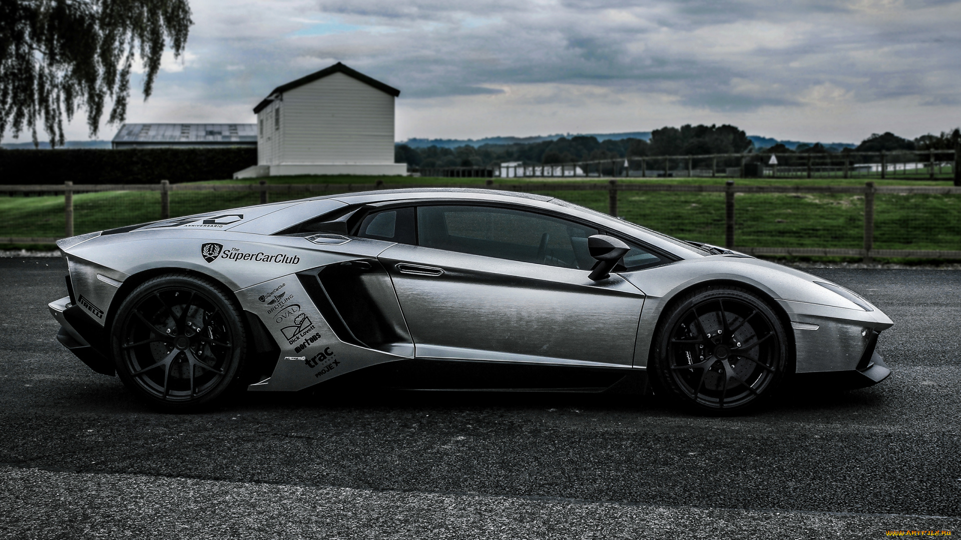 автомобили, lamborghini, aventador, lp, 700-4, серый