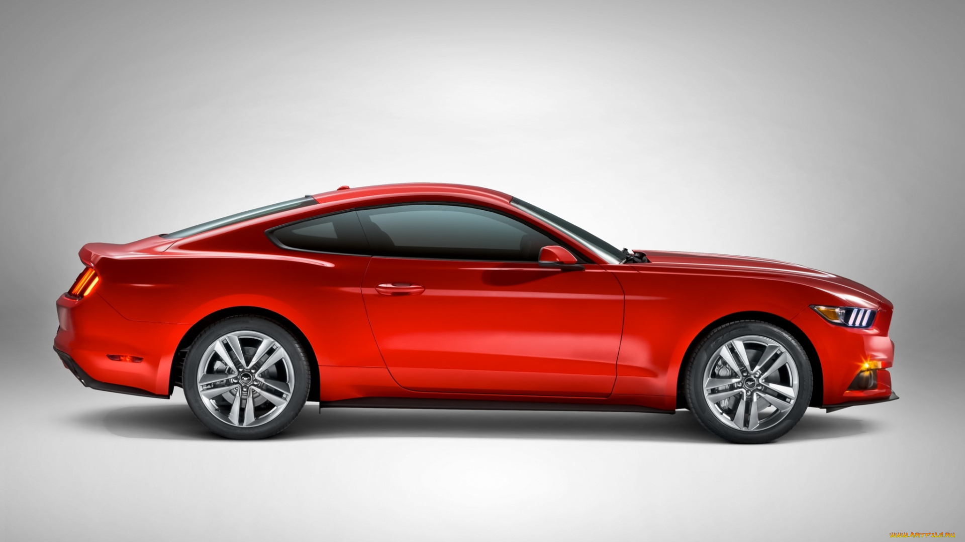 автомобили, mustang, coupe, 2014г, красный