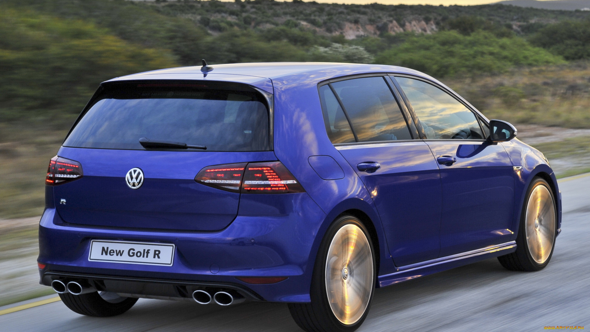 автомобили, volkswagen, golf, r, 5-door, za-spec, typ, 5g, 2014г, синий