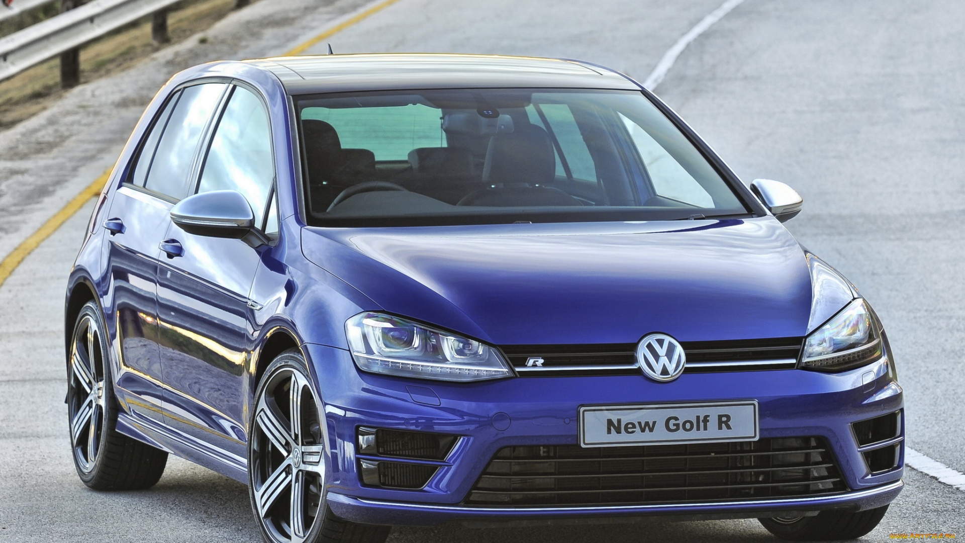 автомобили, volkswagen, golf, r, 5-door, za-spec, typ, 5g, 2014г, синий