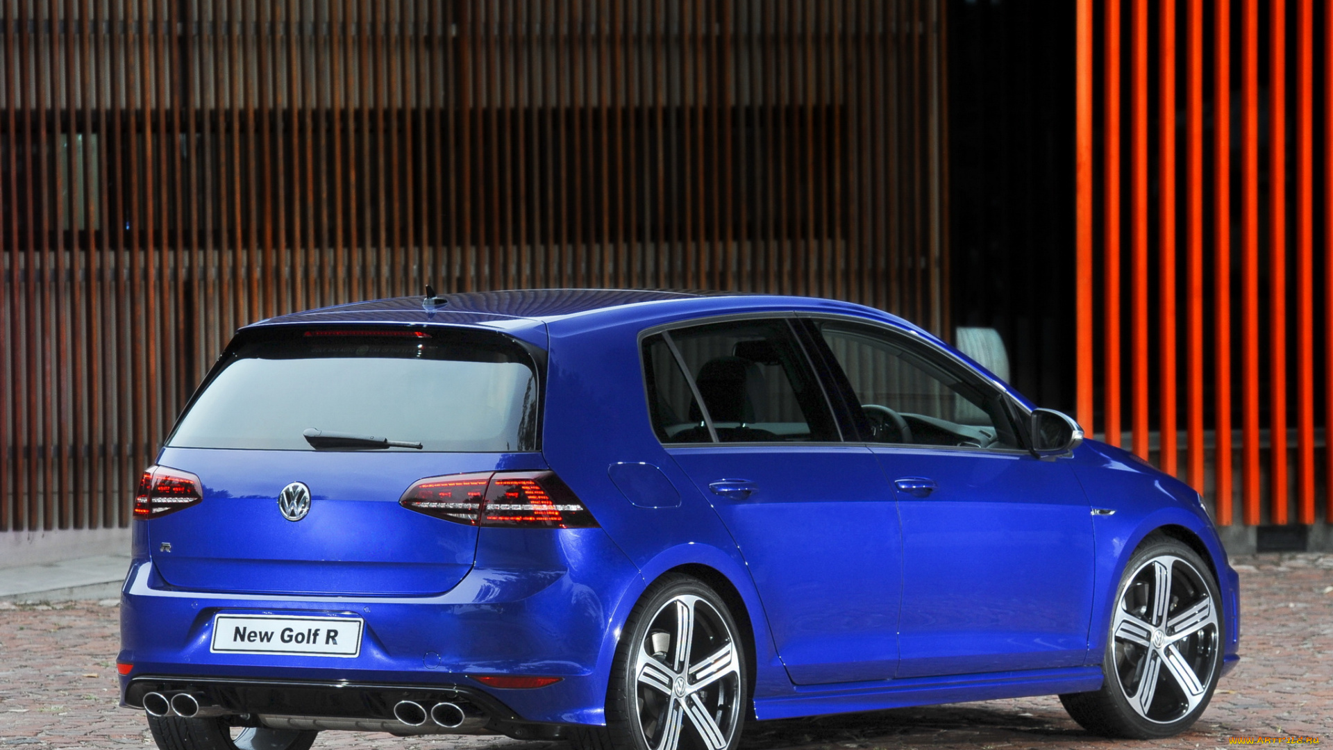 автомобили, volkswagen, golf, r, 5-door, za-spec, typ, 5g, 2014г, синий