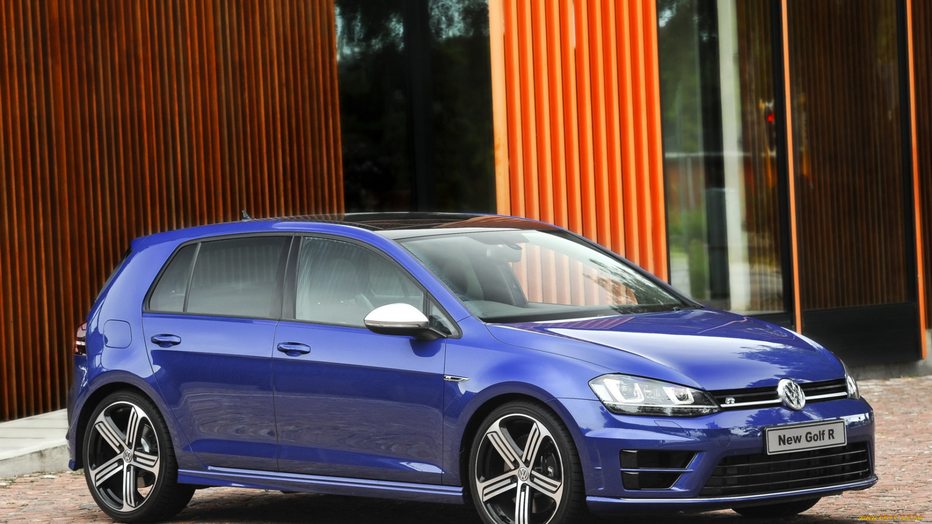 автомобили, volkswagen, golf, r, 5-door, za-spec, typ, 5g, 2014г, синий
