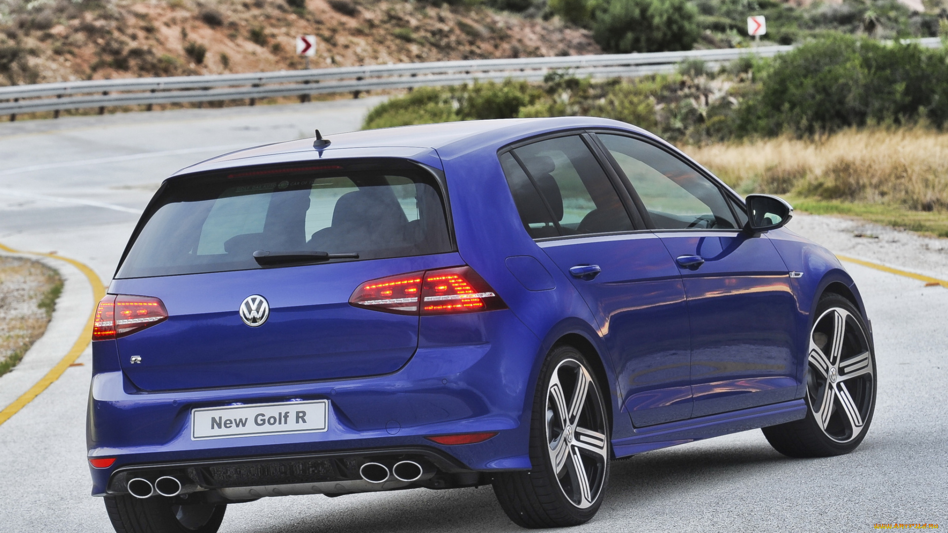 автомобили, volkswagen, golf, r, 5-door, za-spec, typ, 5g, 2014г, синий