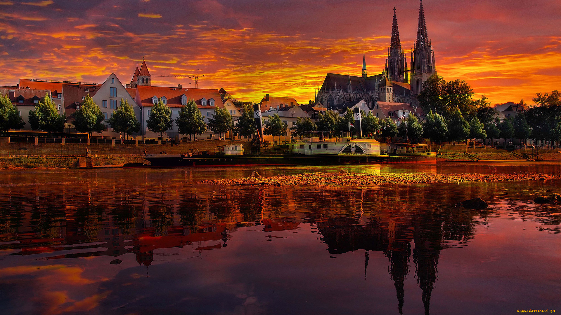 города, регенсбург, , германия, regensburg