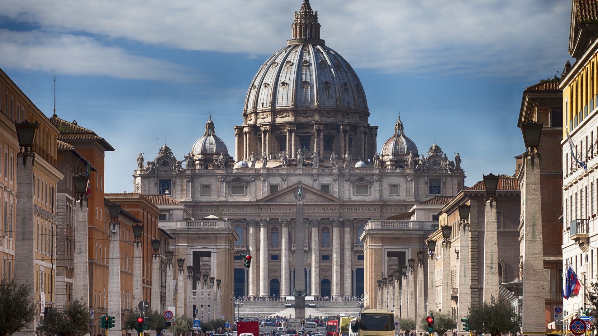 rome, week, -, vatican, view, города, рим, , ватикан, , италия, площадь, собор