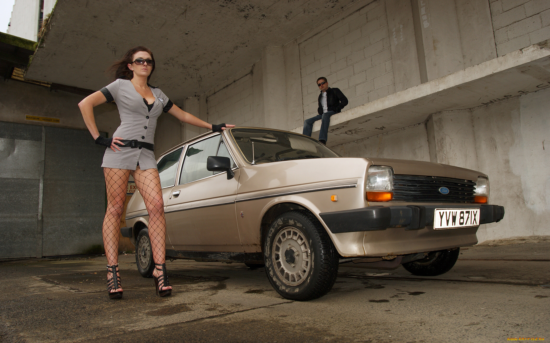 автомобили, авто, с, девушками, форд