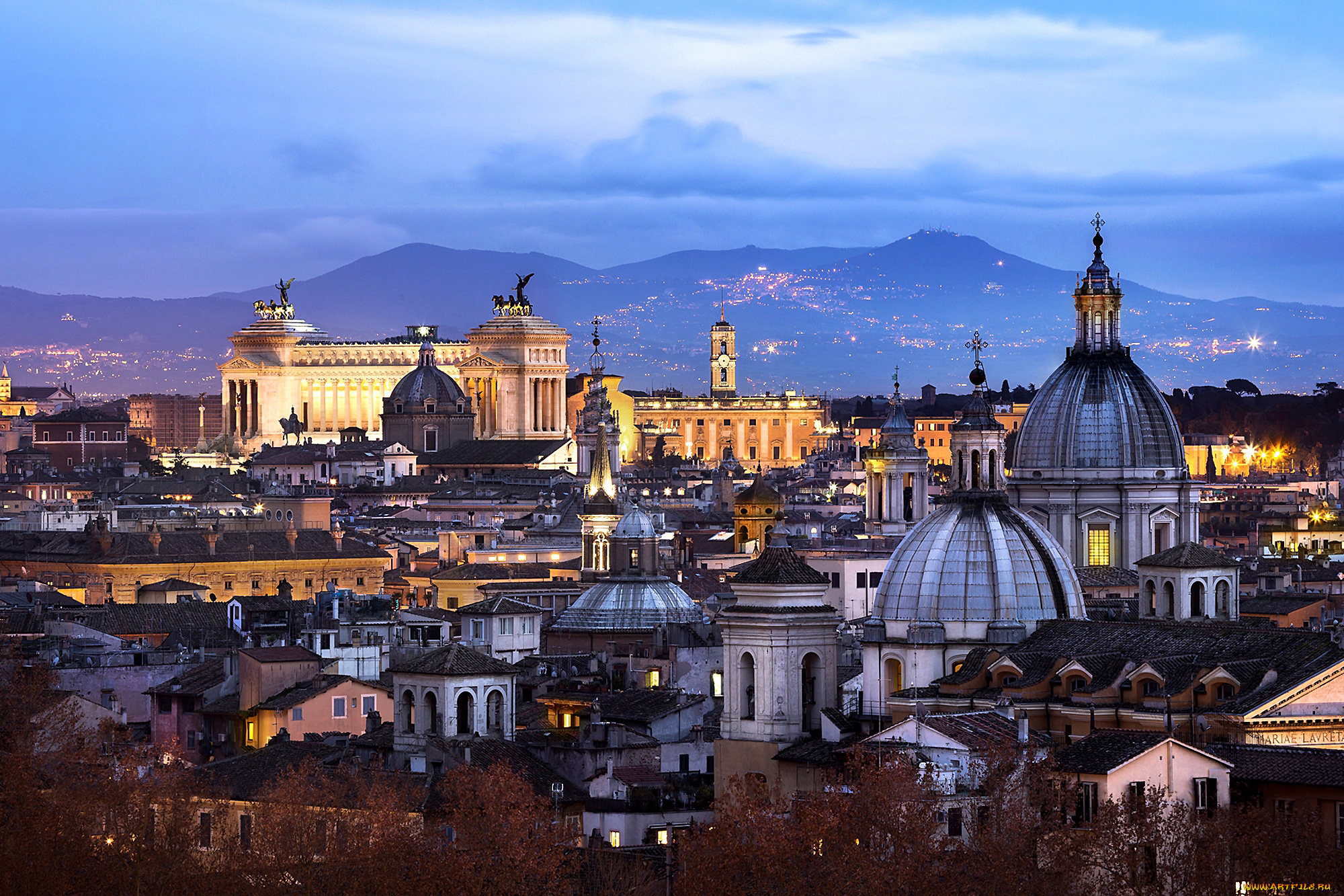 города, рим, , ватикан, , италия, вечер, панорама, архитектура, ватикан, vatican, rome, italy, огни, здания, дома, небо