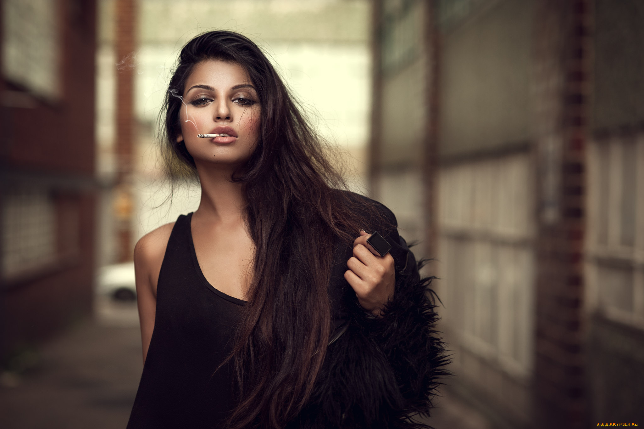 девушки, -unsort, , брюнетки, , шатенки, сигарета, взгляд, лицо