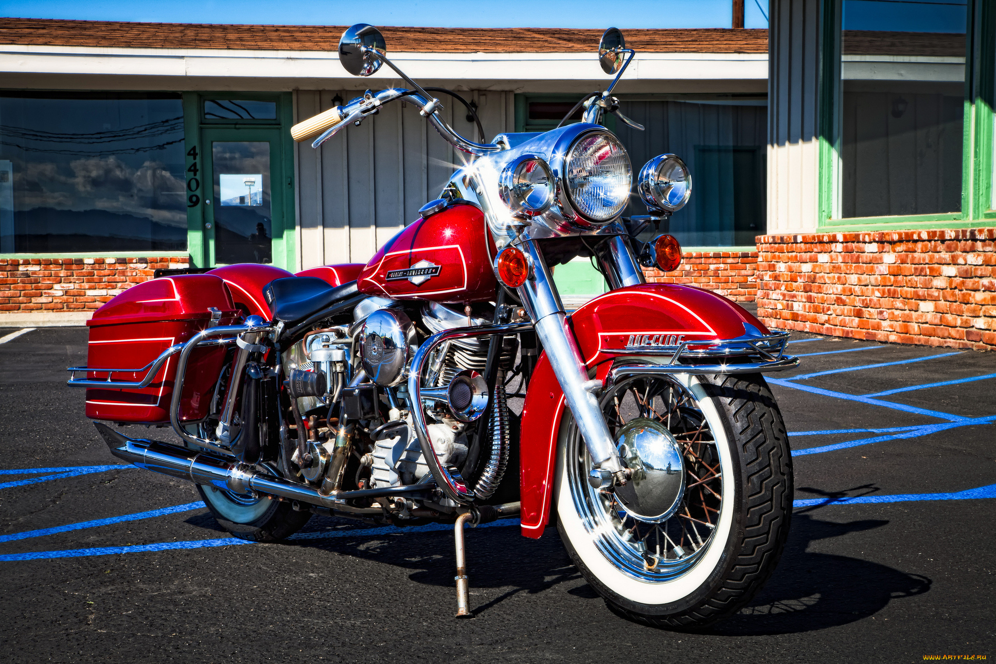 1963, harley, davidson, duo-glide, мотоциклы, harley-davidson, улица, байк, площадка