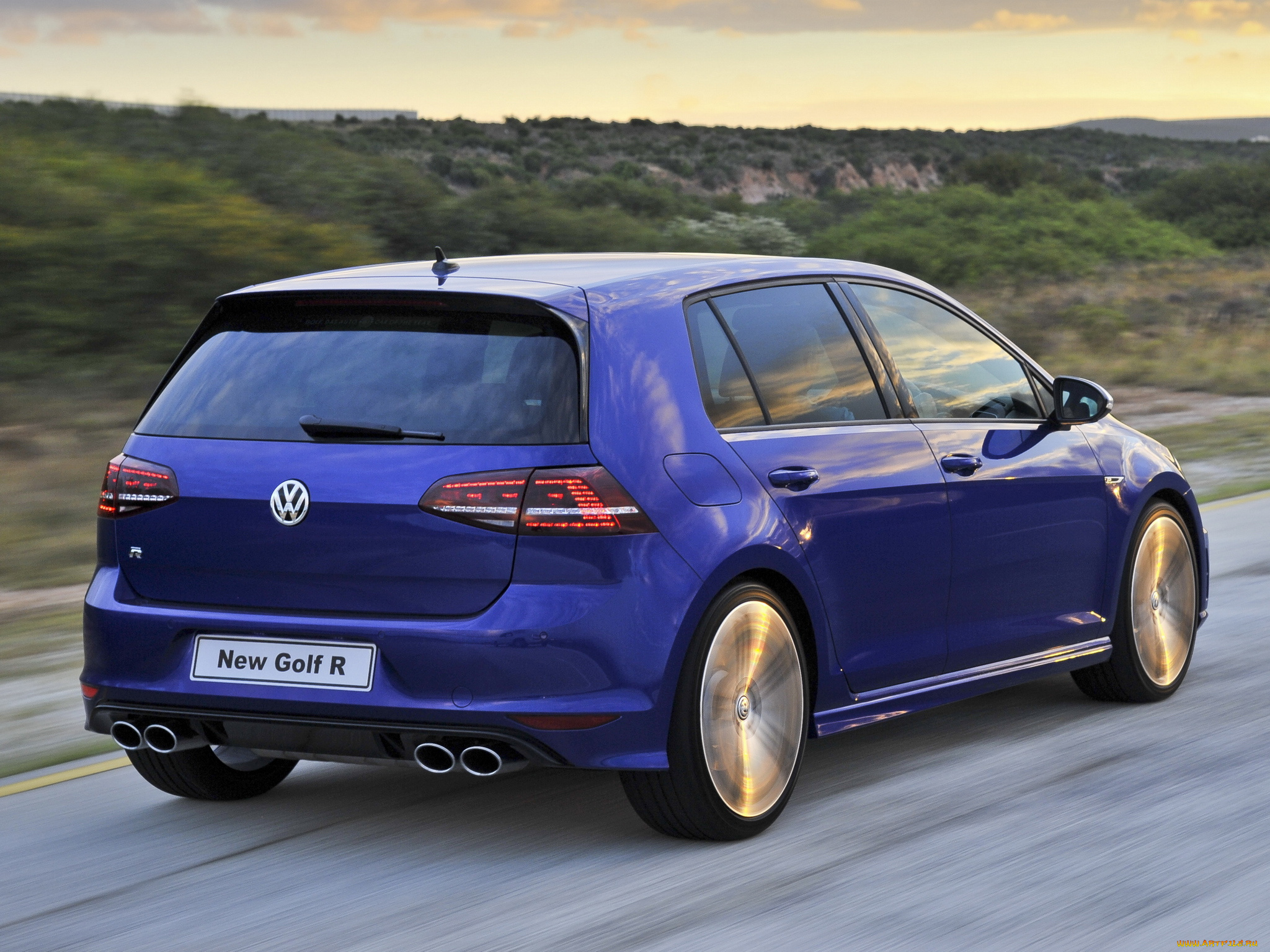 автомобили, volkswagen, golf, r, 5-door, za-spec, typ, 5g, 2014г, синий