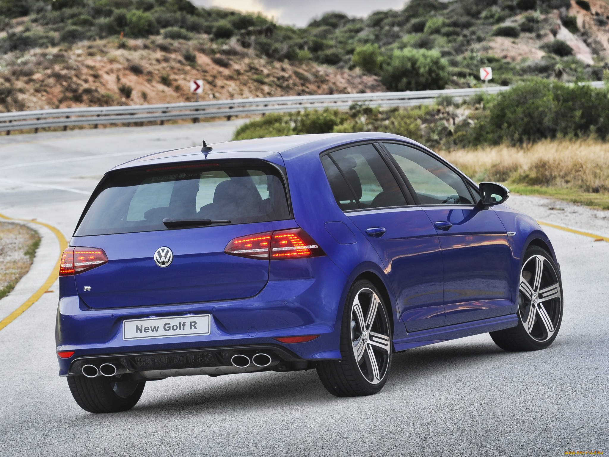 автомобили, volkswagen, golf, r, 5-door, za-spec, typ, 5g, 2014г, синий