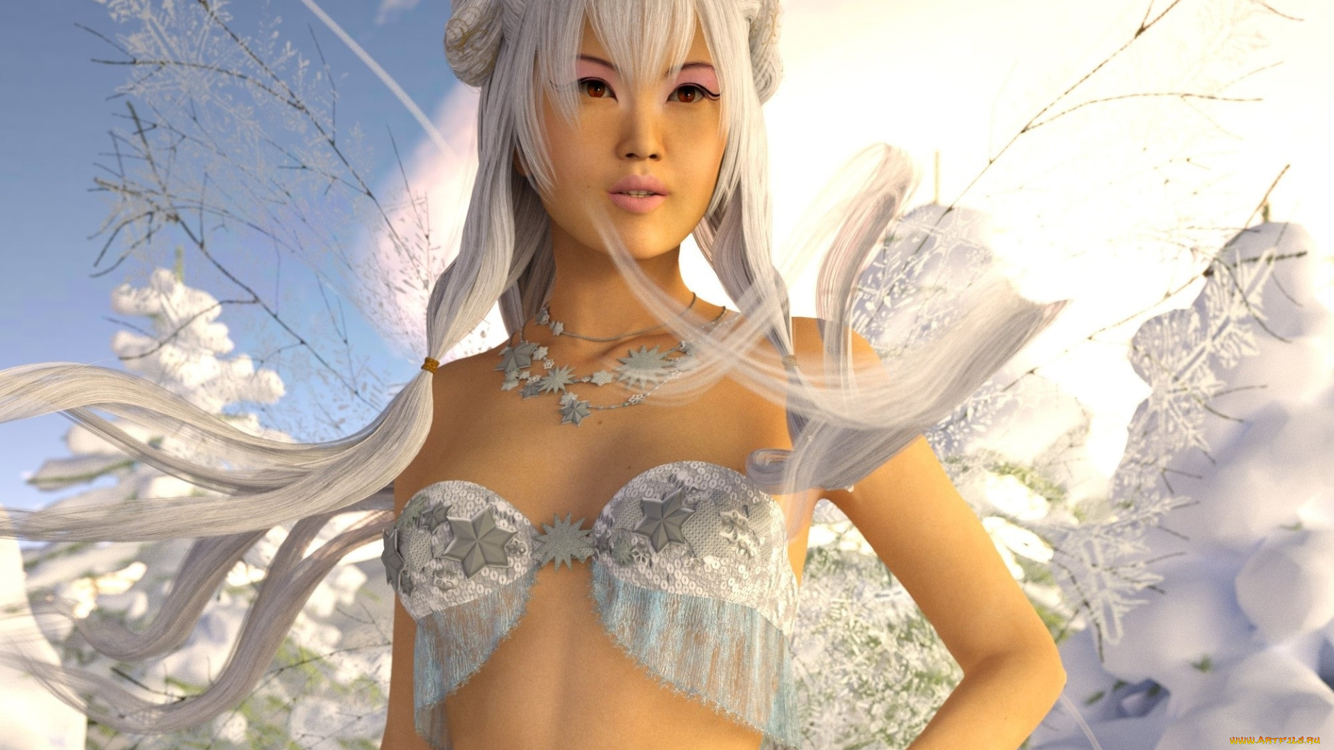 3д, графика, люди, , people, блондинка, взгляд, фон, девушка