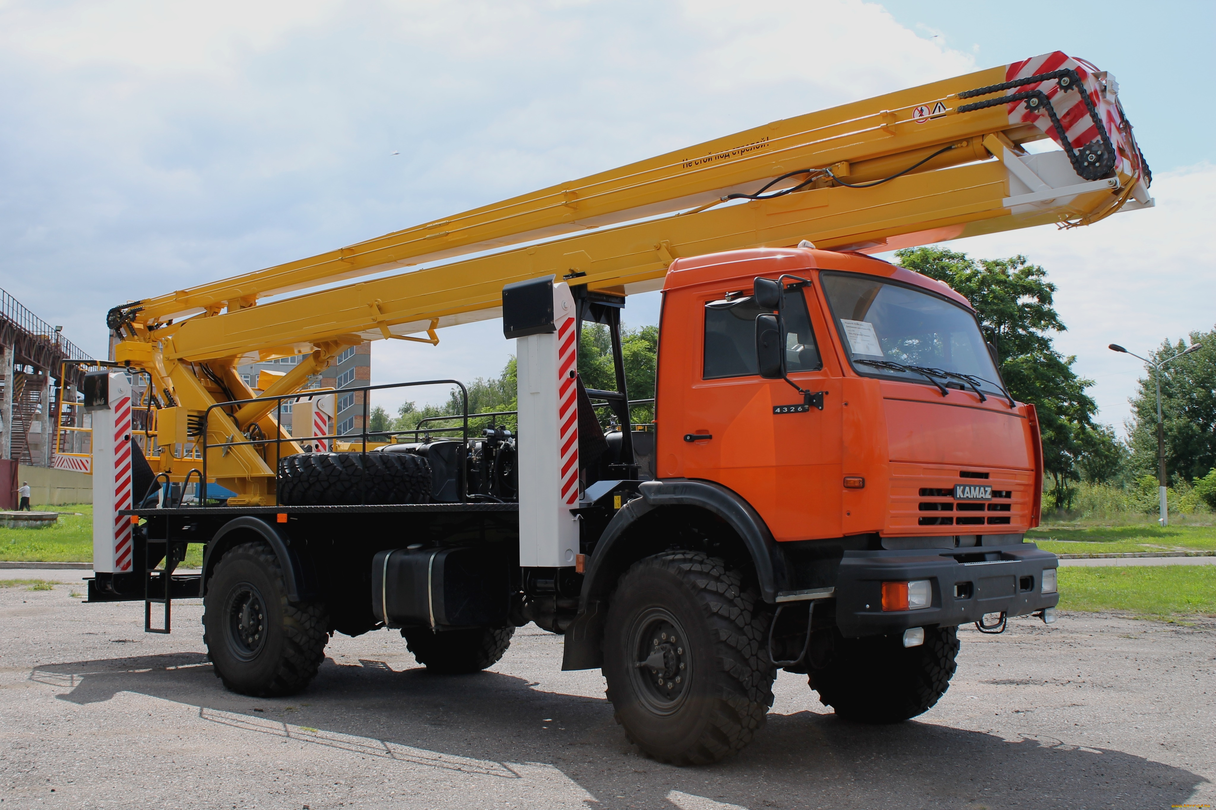 автомобили, камаз, на, шасси, камаз-4326, вс-322