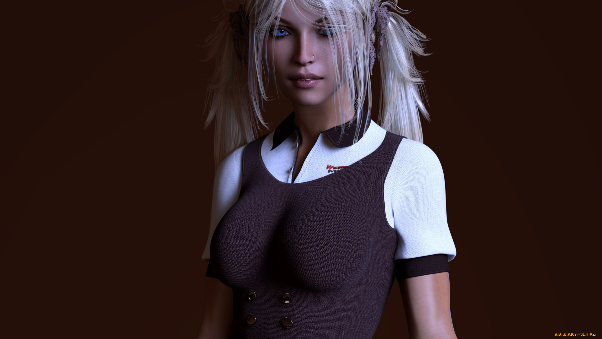 3д, графика, люди, , people, девушка, взгляд, фон