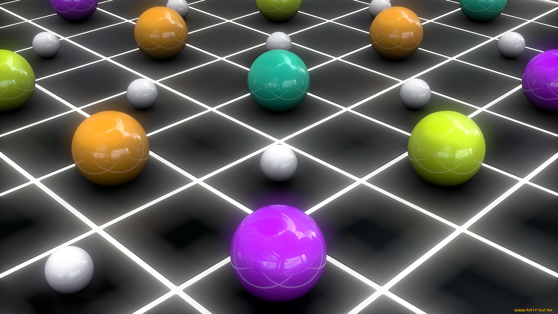 3д, графика, шары, , balls, фон, шары