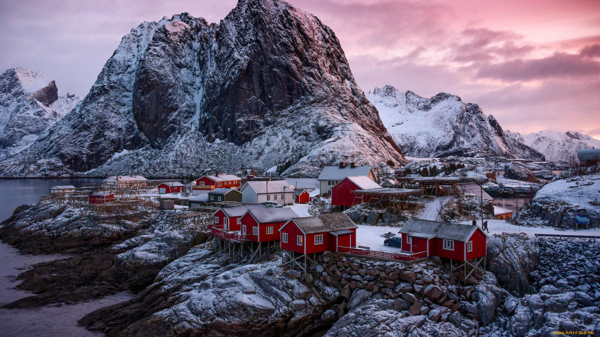 города, -, панорамы, севера