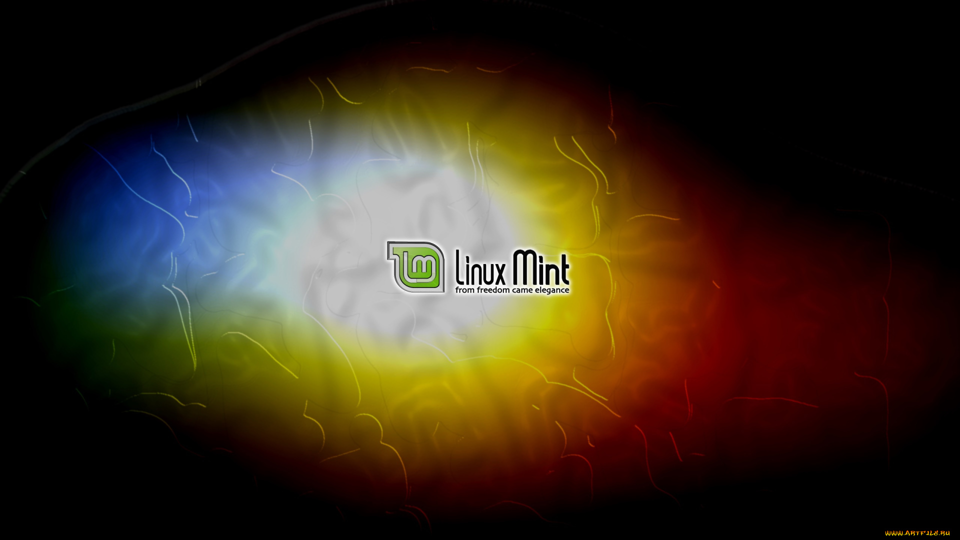 компьютеры, linux, логотип, фон