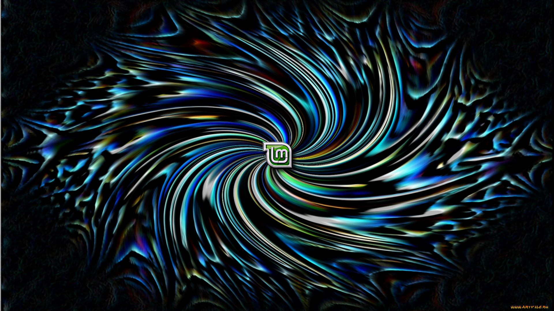 компьютеры, linux, логотип, фон