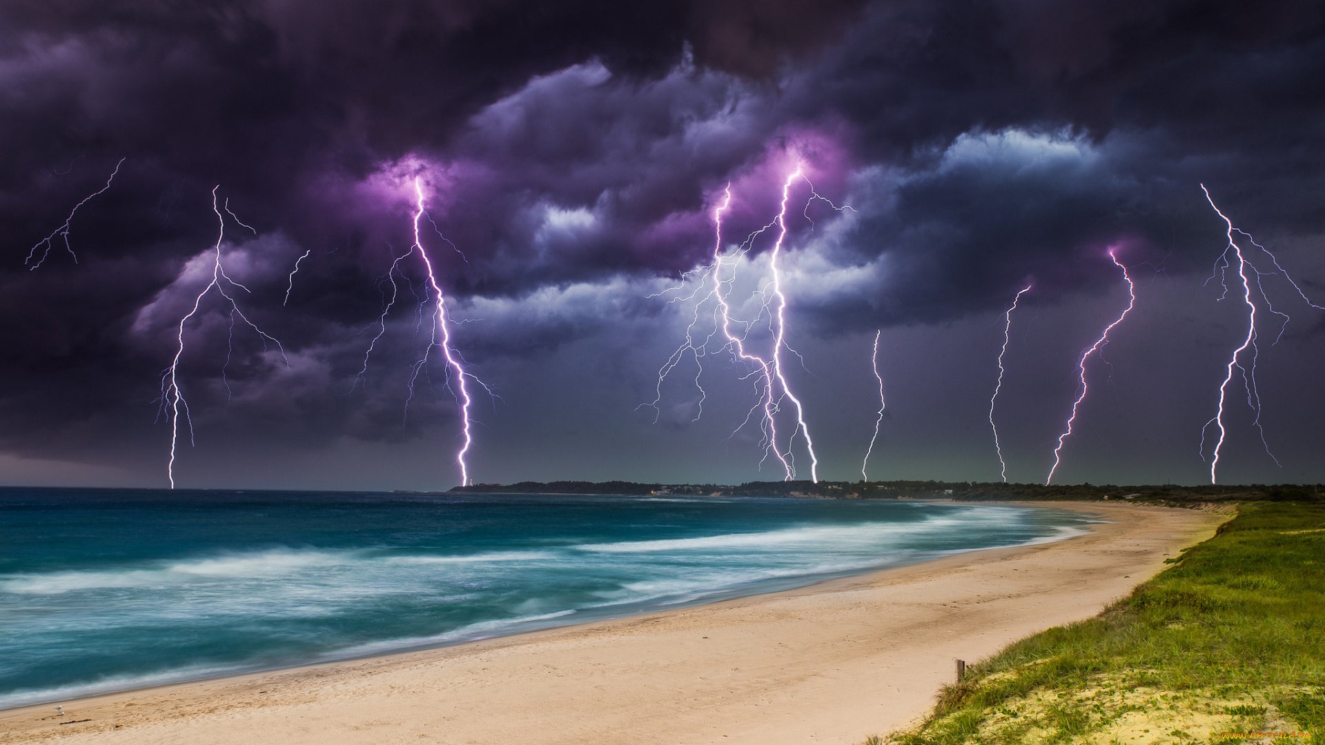 природа, молния, , гроза, шторм