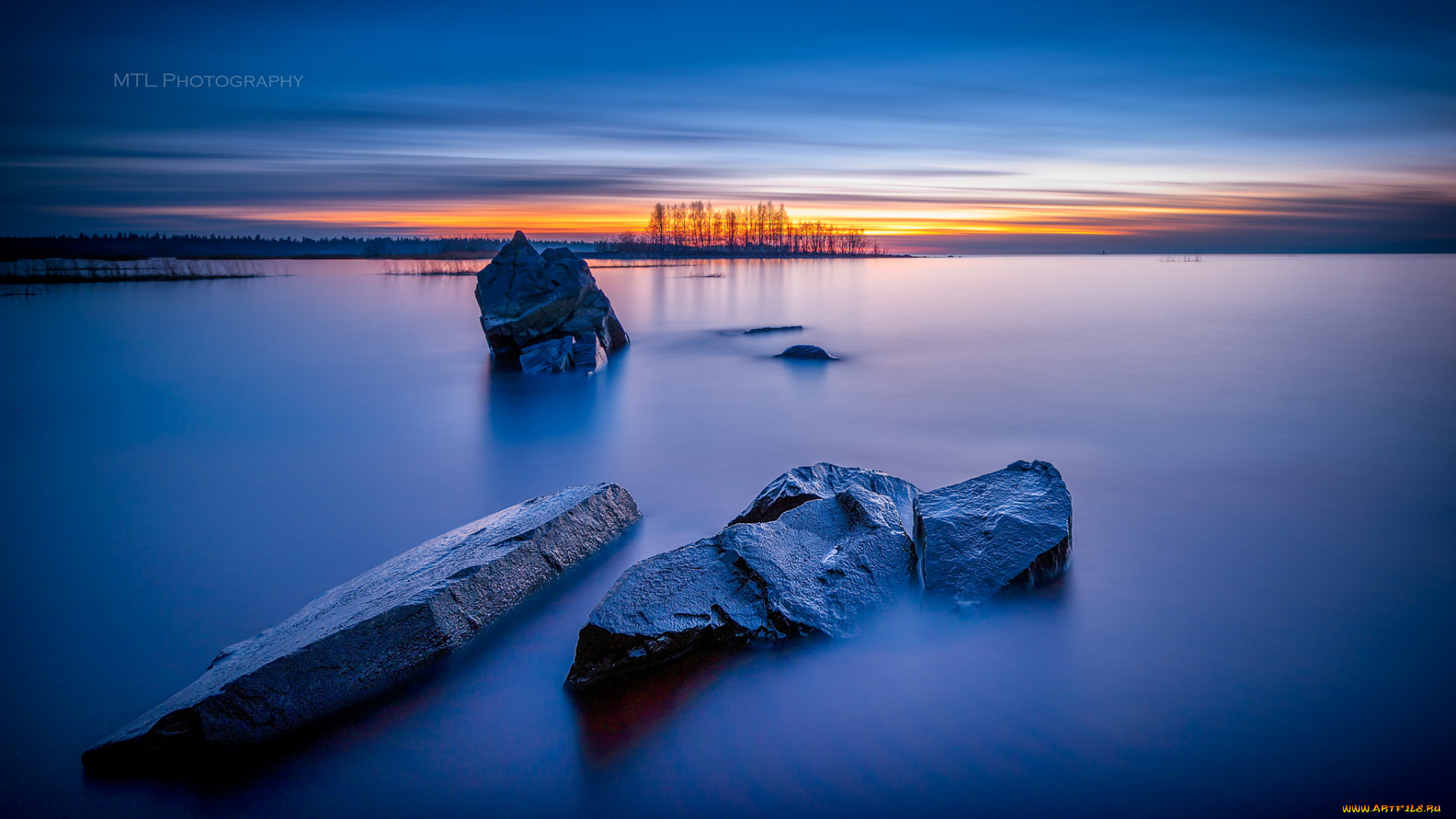 природа, побережье, камни, облака, море