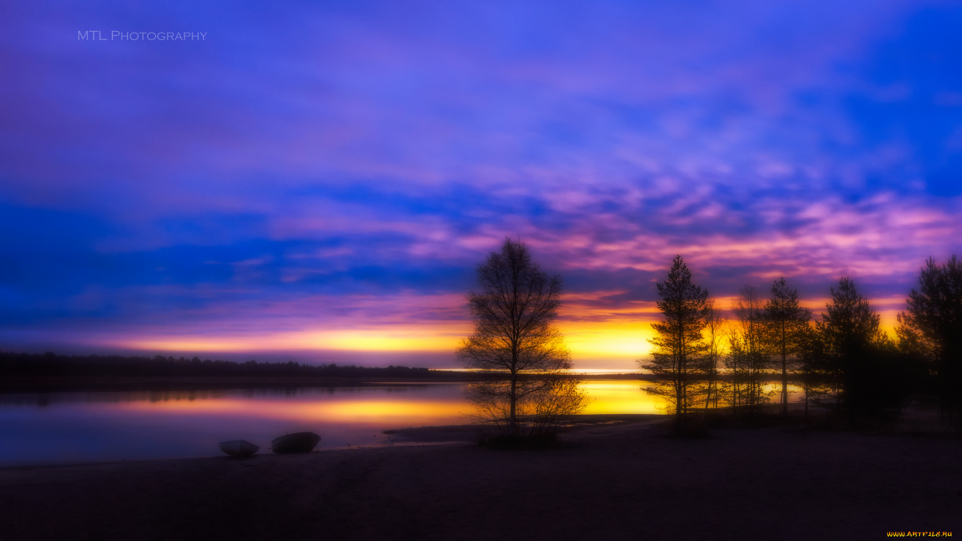 природа, восходы, закаты, закат, ночь, река