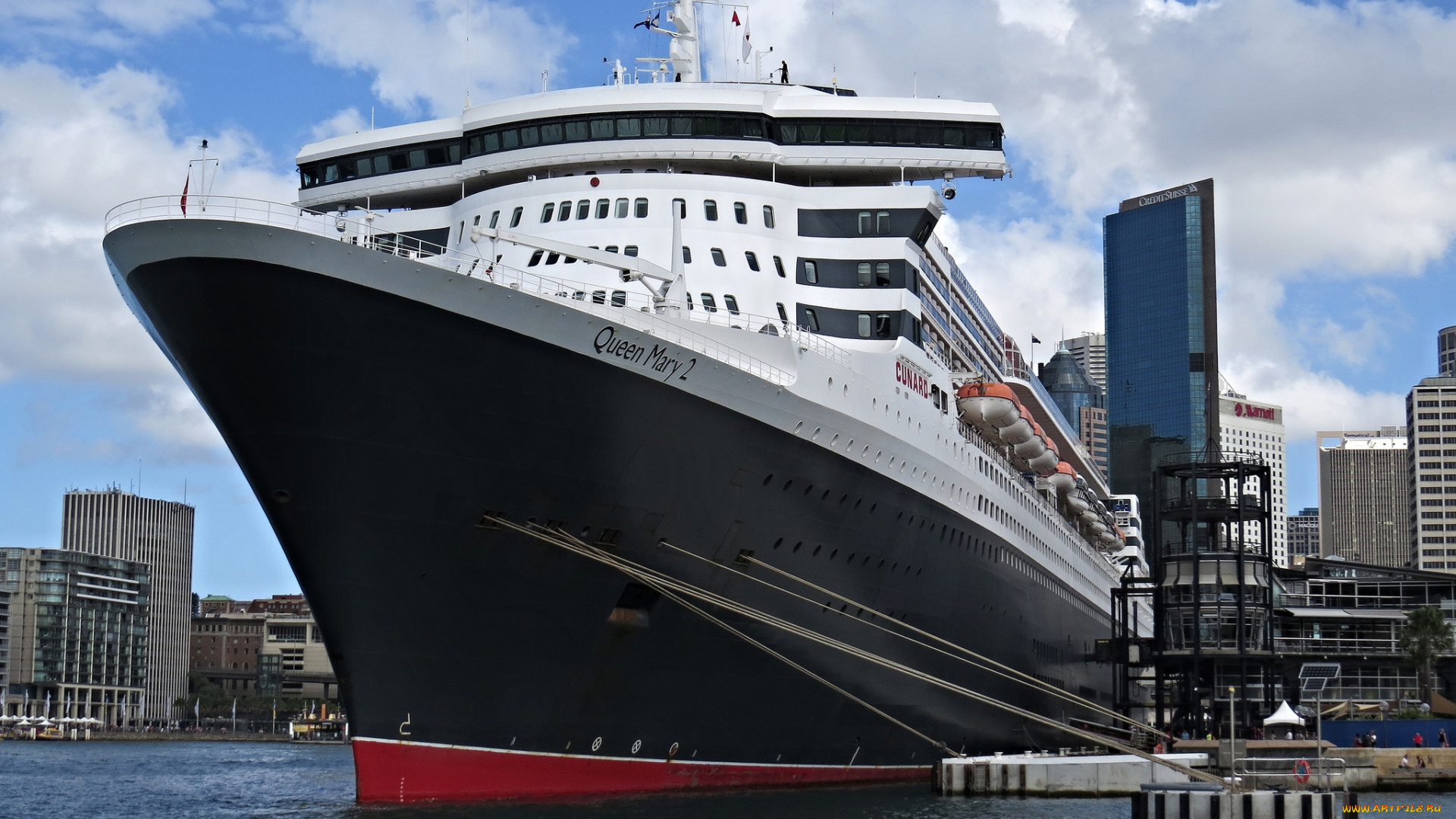 queen, mary, 2, корабли, лайнеры, лайнер, круиз