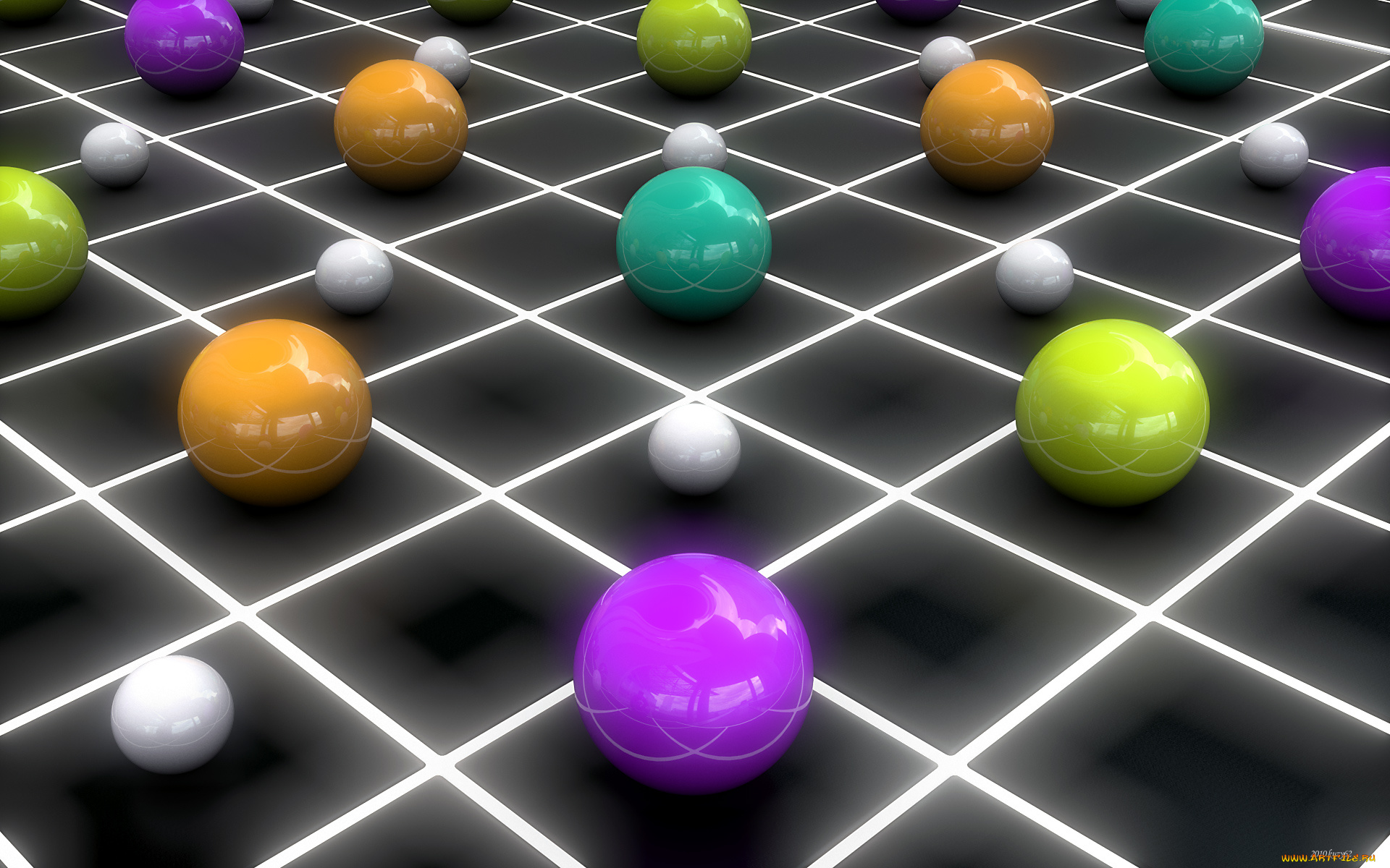 3д, графика, шары, , balls, фон, шары