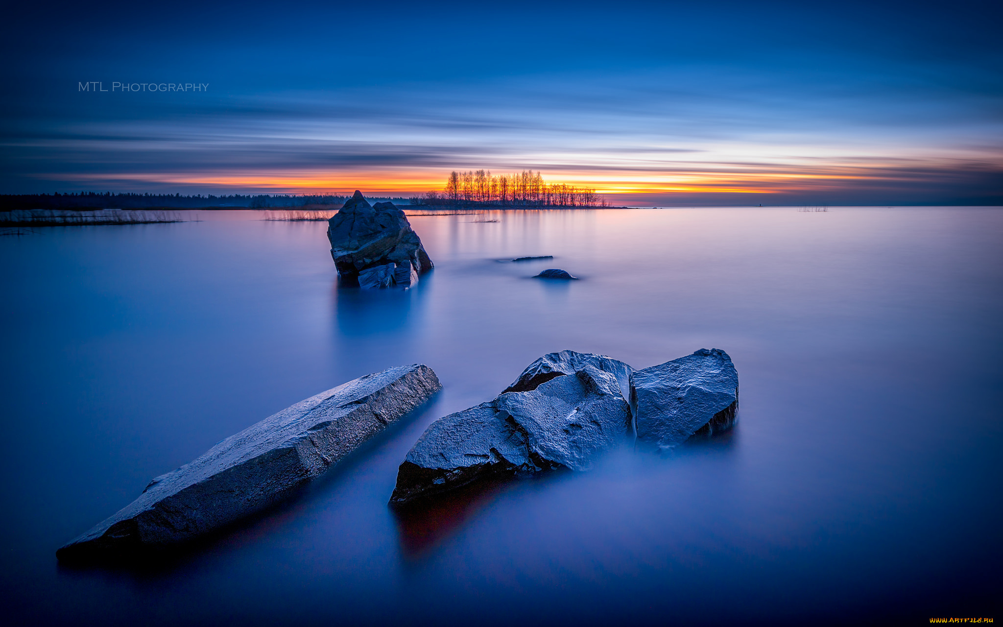 природа, побережье, камни, облака, море