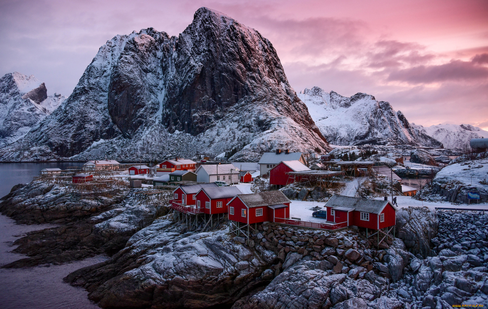 города, -, панорамы, севера