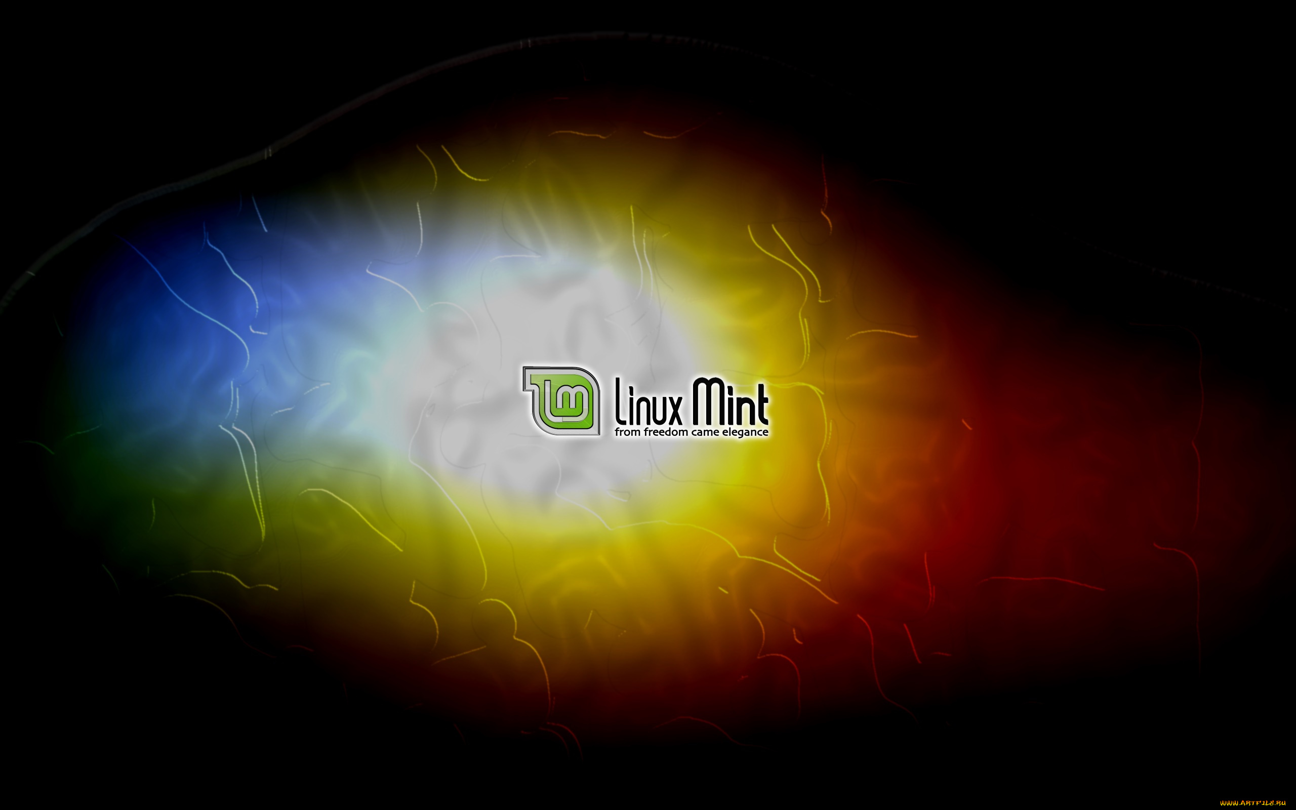 компьютеры, linux, логотип, фон