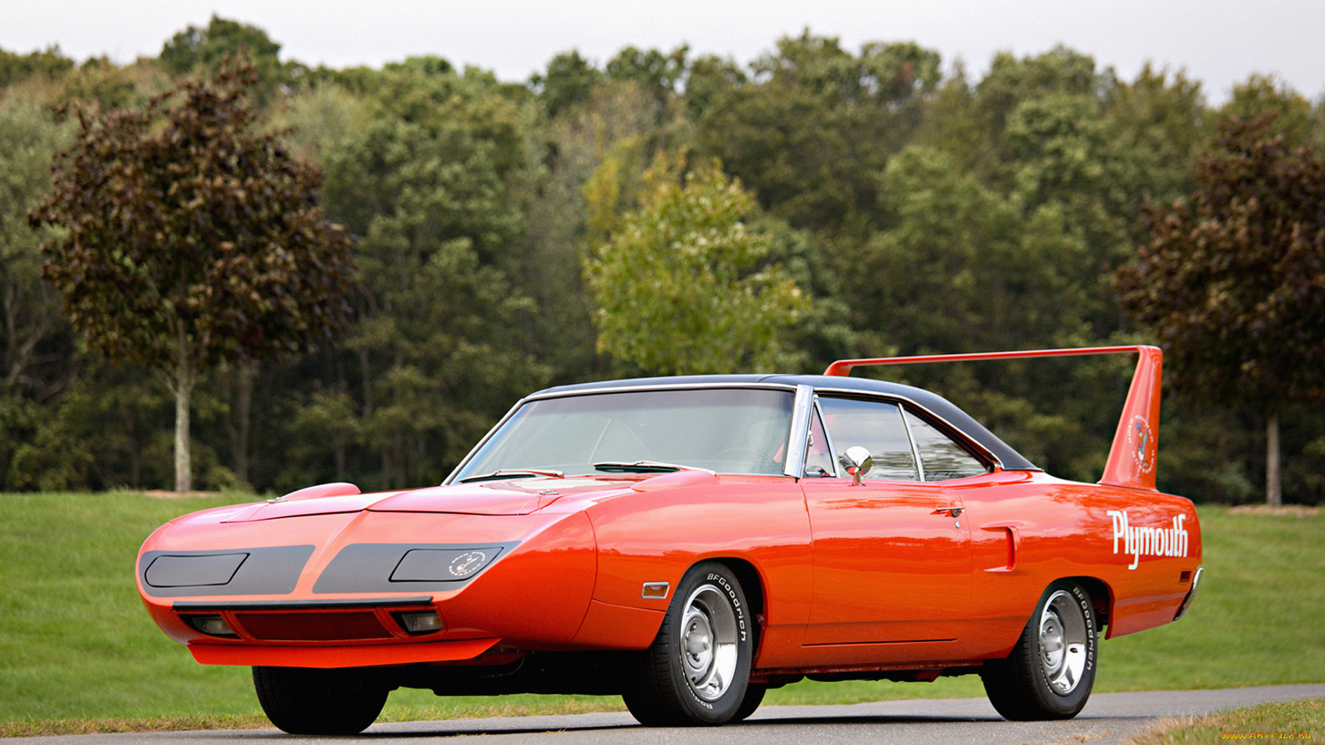 plymouth, road, runner, superbird, 1969, автомобили, plymouth, road, runner, superbird, 1969, оранжевый