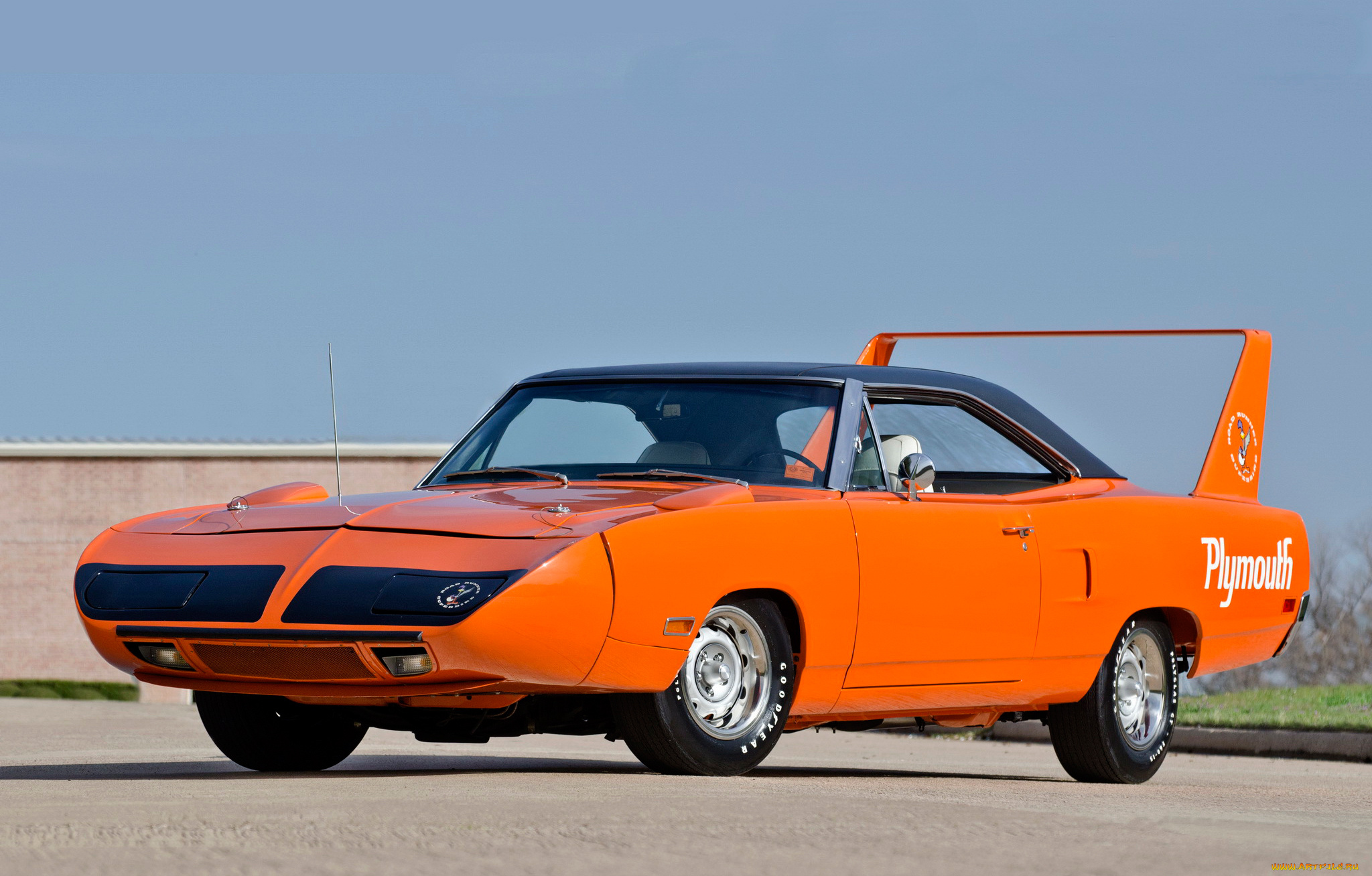 plymouth, road, runner, superbird, 1969, автомобили, plymouth, road, runner, superbird, 1969, оранжевый