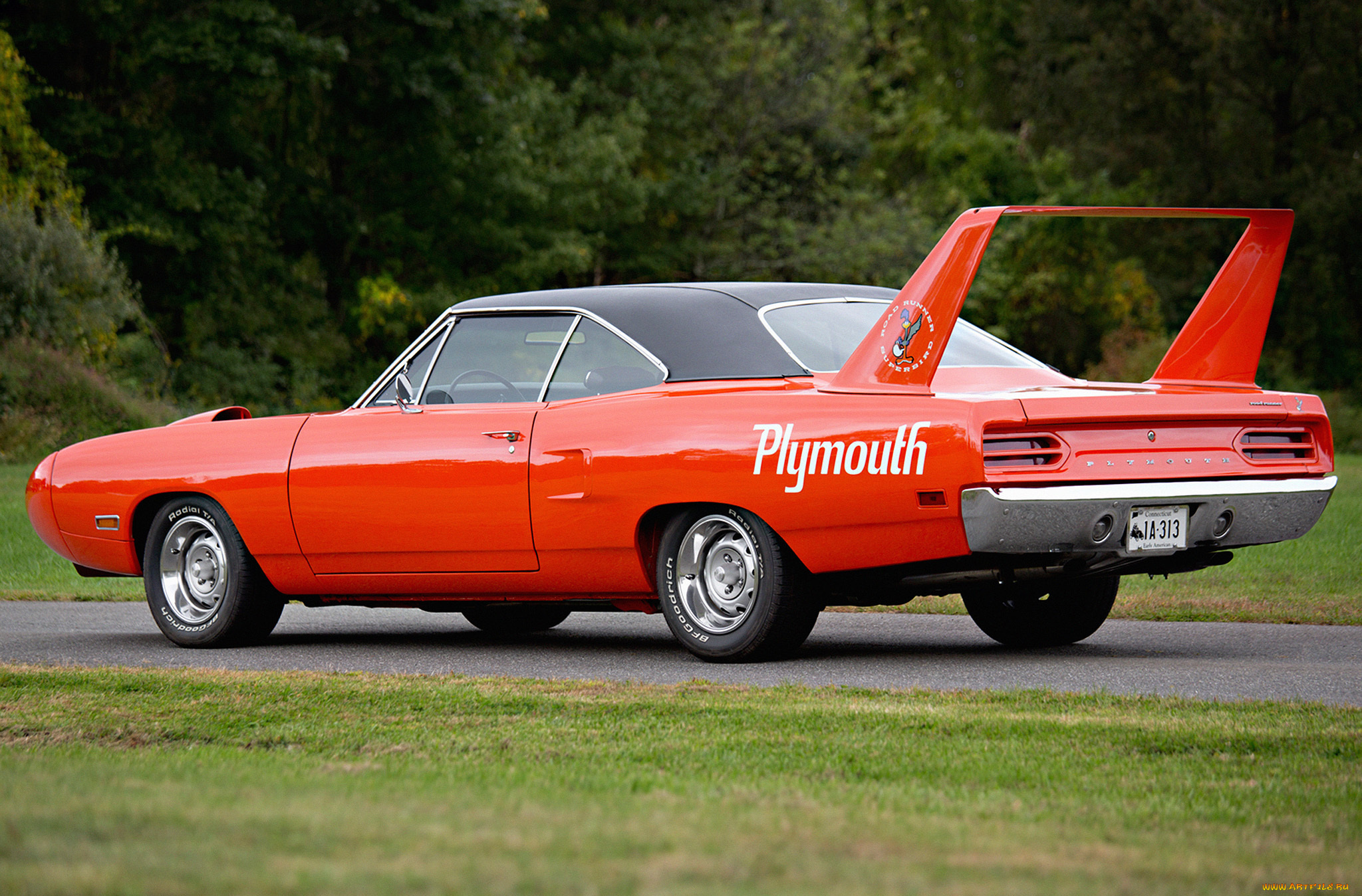 plymouth, road, runner, superbird, 1969, автомобили, plymouth, road, runner, superbird, 1969, оранжевый