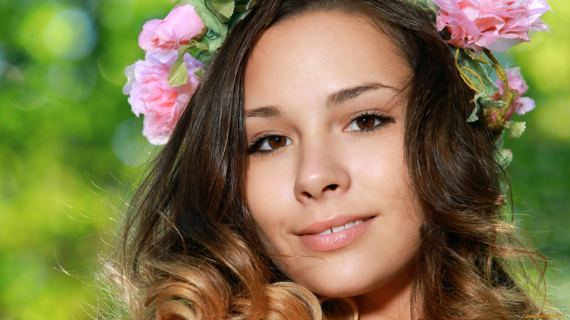 arina, f, девушки, -unsort, , лица, , портреты, портрет, arina, f, макияж, красотка, улыбка, лицо, шатенка, модель, девушка