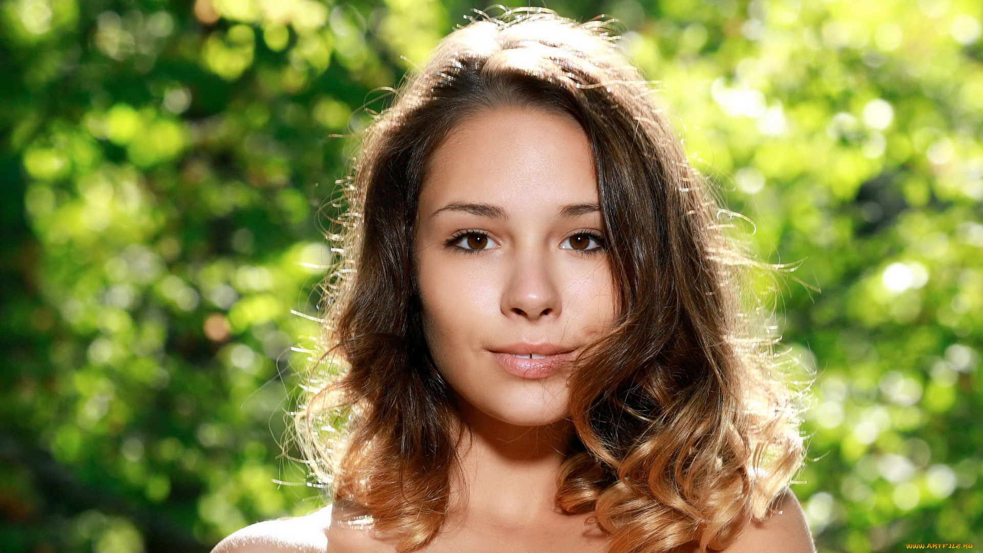 arina, f, девушки, -unsort, , лица, , портреты, модель, красотка, девушка, шатенка, лицо, arina, f, улыбка, макияж, портрет