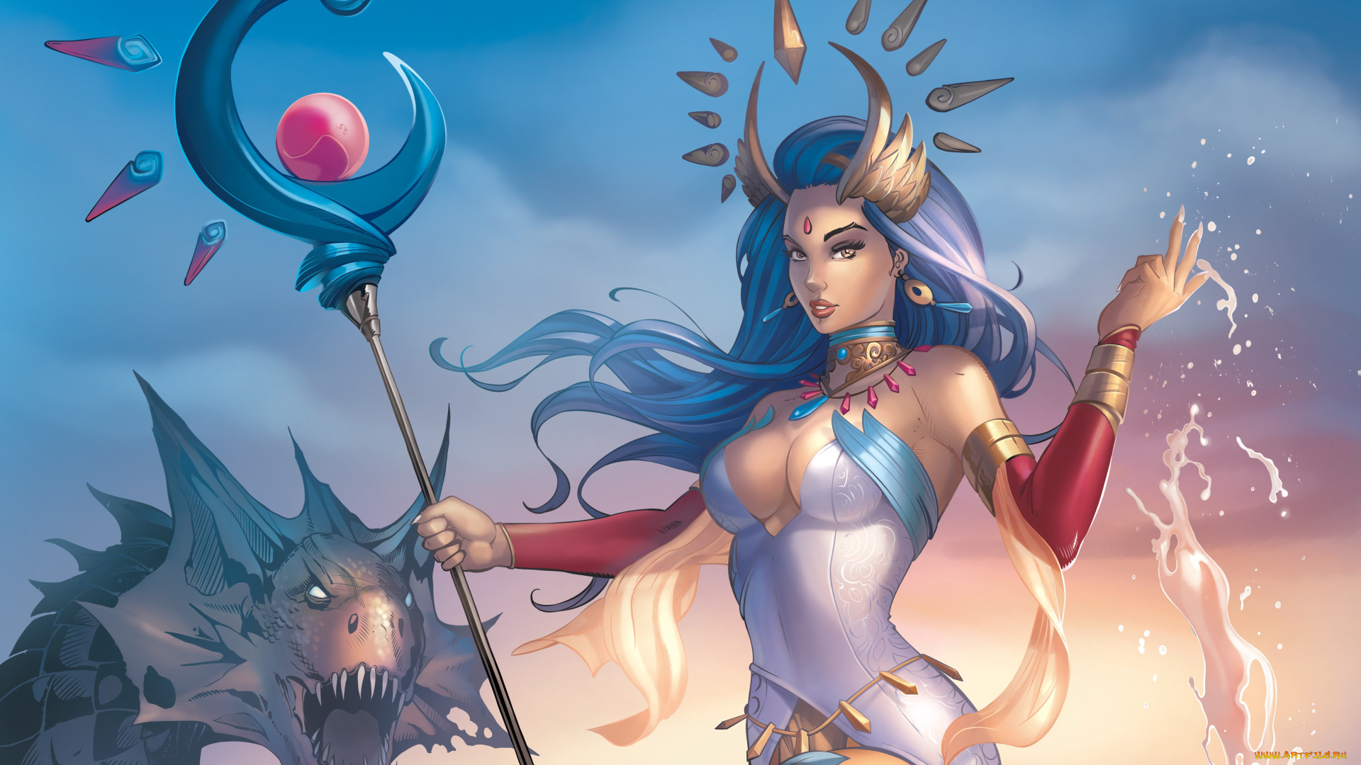 фэнтези, красавицы, и, чудовища, lana, solaris