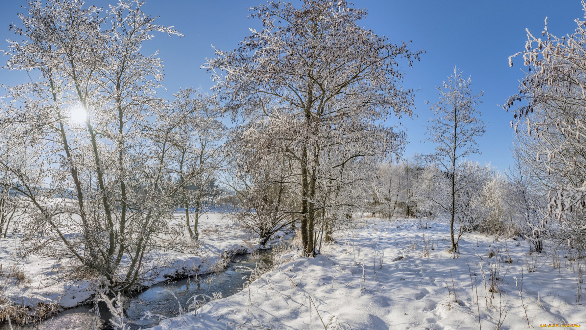 природа, зима, простор