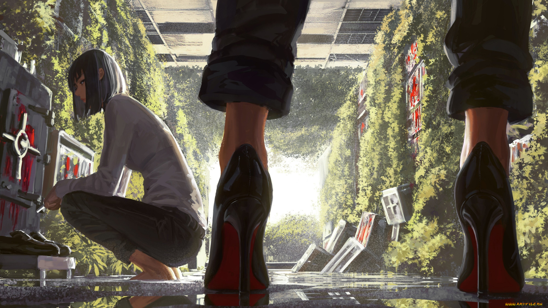 guweiz, рисованное, девушка