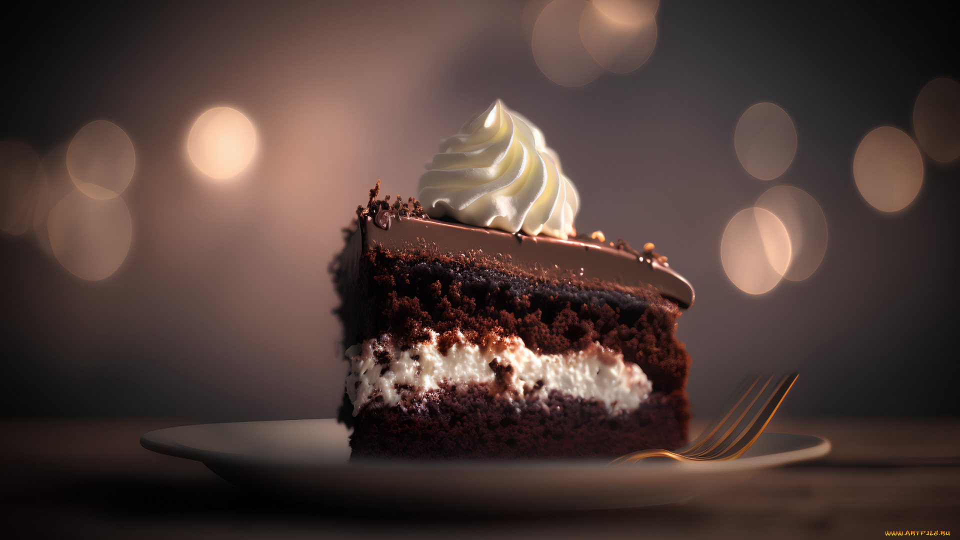 3д, графика, еда-, food, пирожное