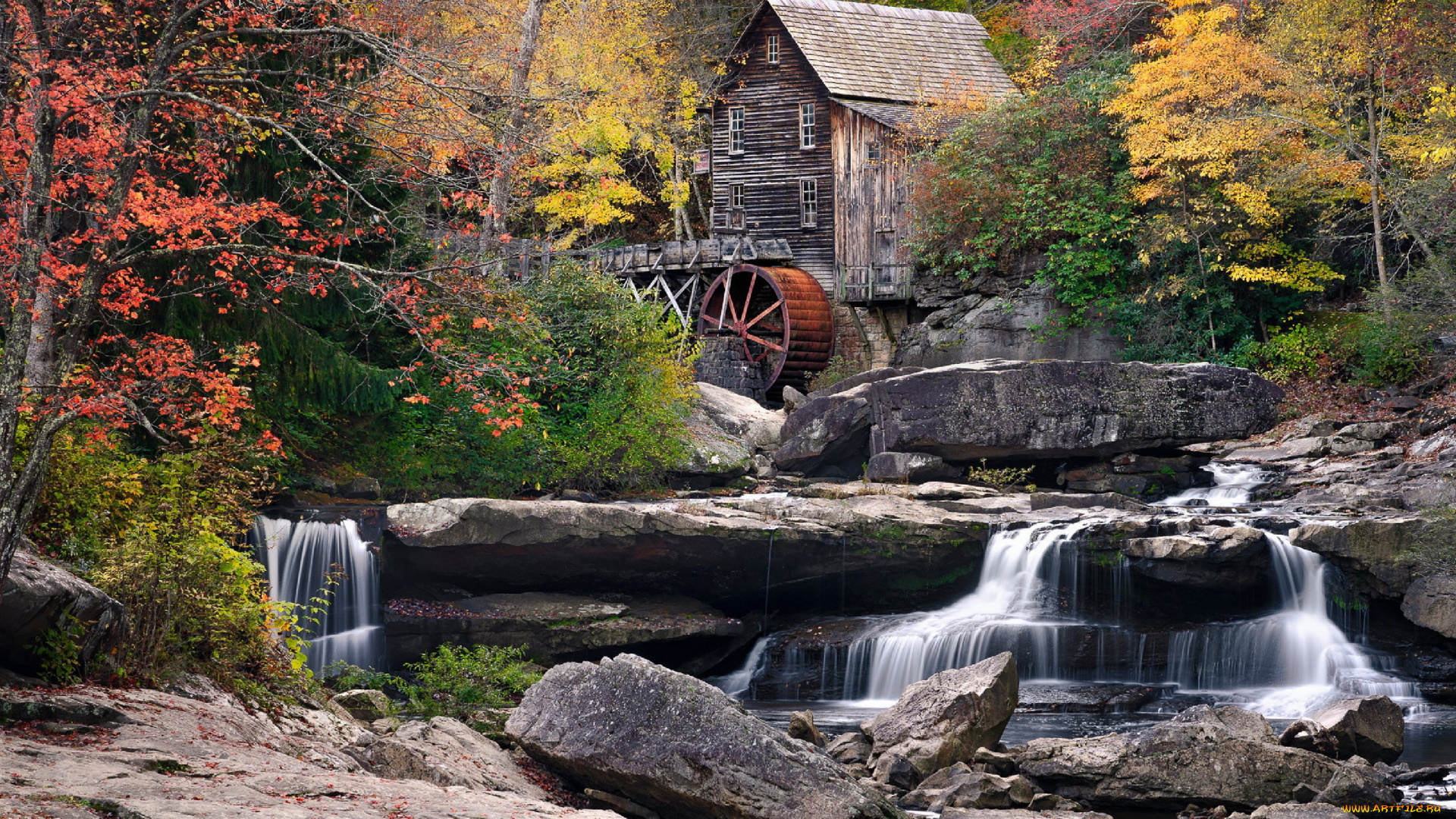 glade, creek, grist, mill, west, virginia, разное, мельницы, glade, creek, grist, mill, west, virginia