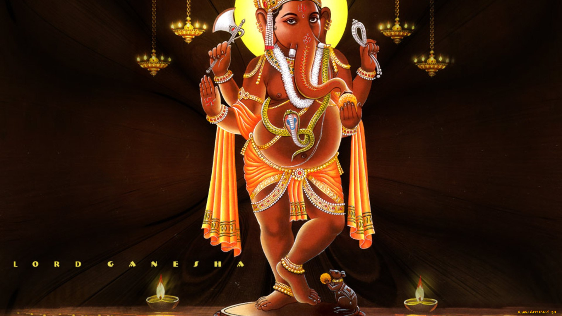 рисованное, религия, ганеша, бог