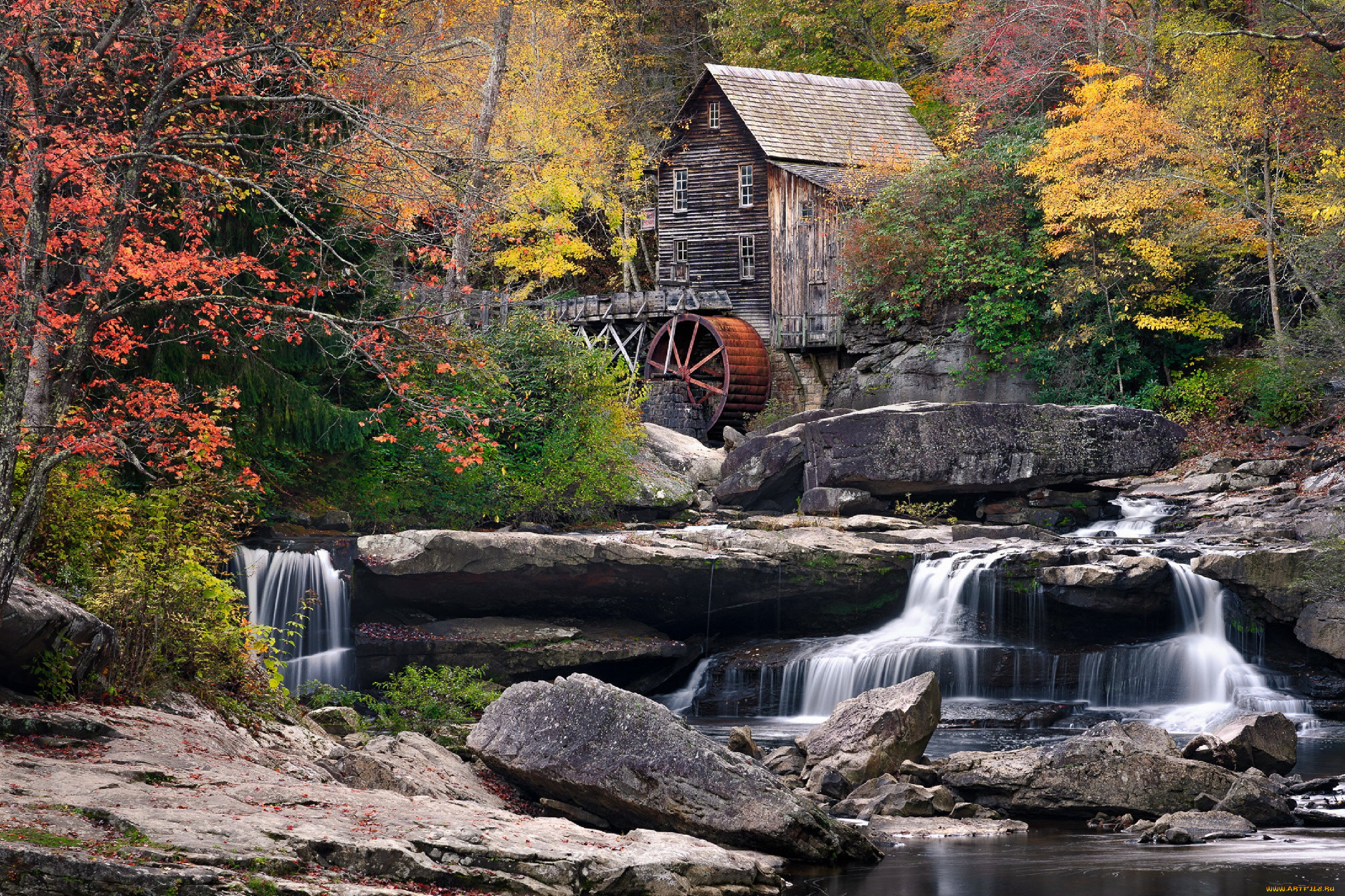 glade, creek, grist, mill, west, virginia, разное, мельницы, glade, creek, grist, mill, west, virginia