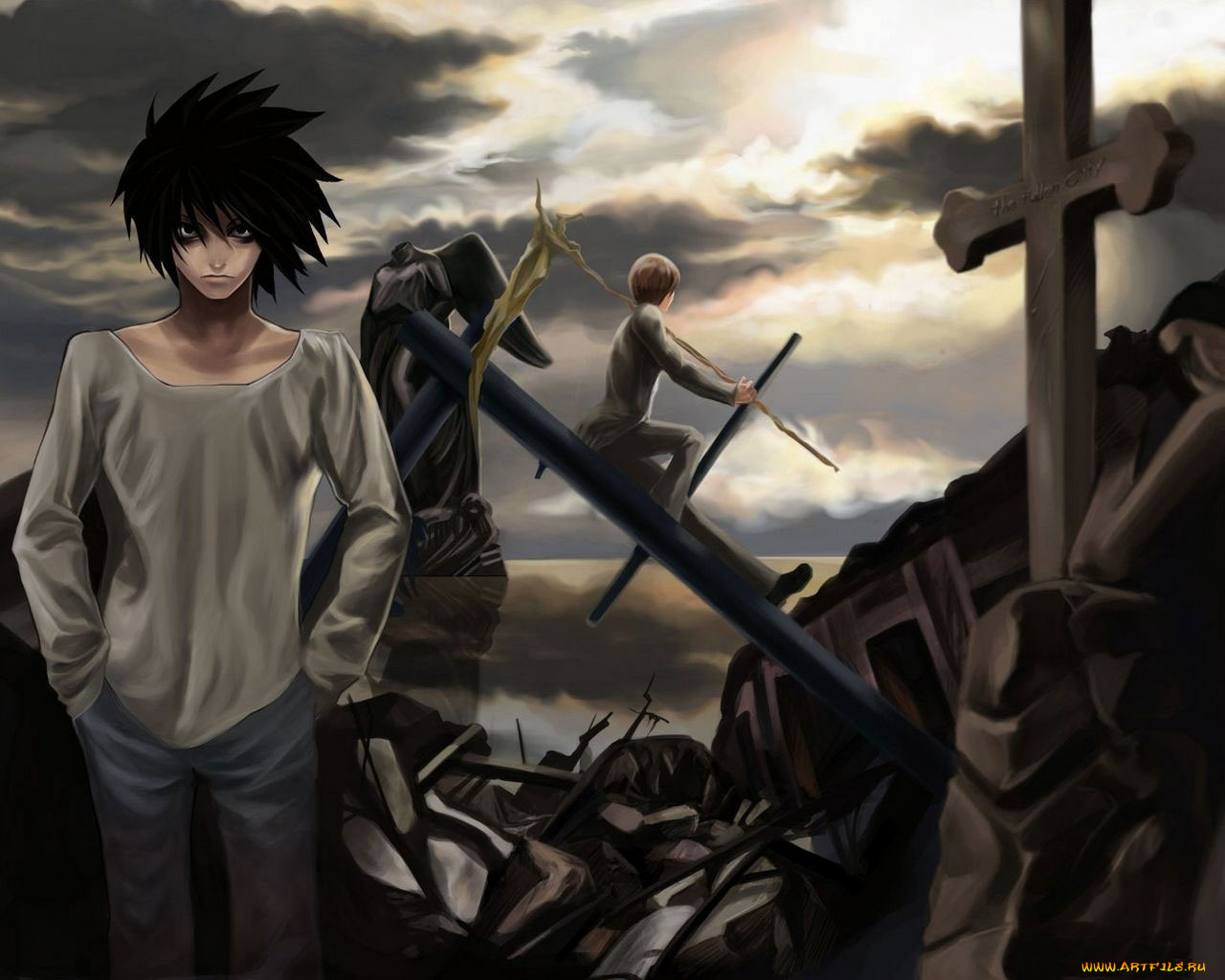 аниме, death, note