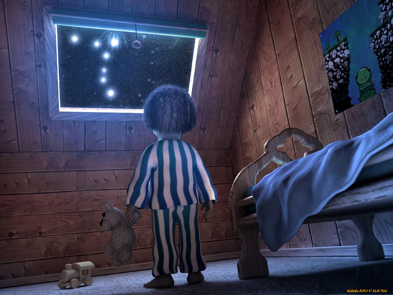 рисованные, дети