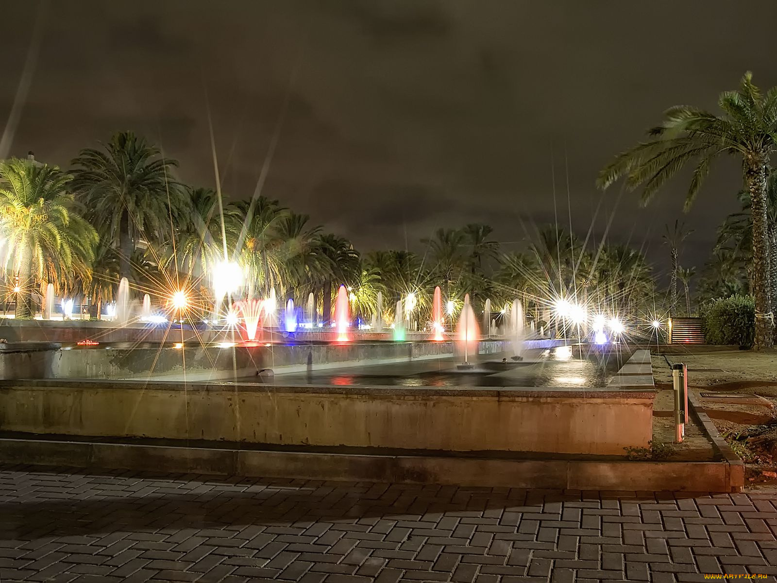 города, фонтаны