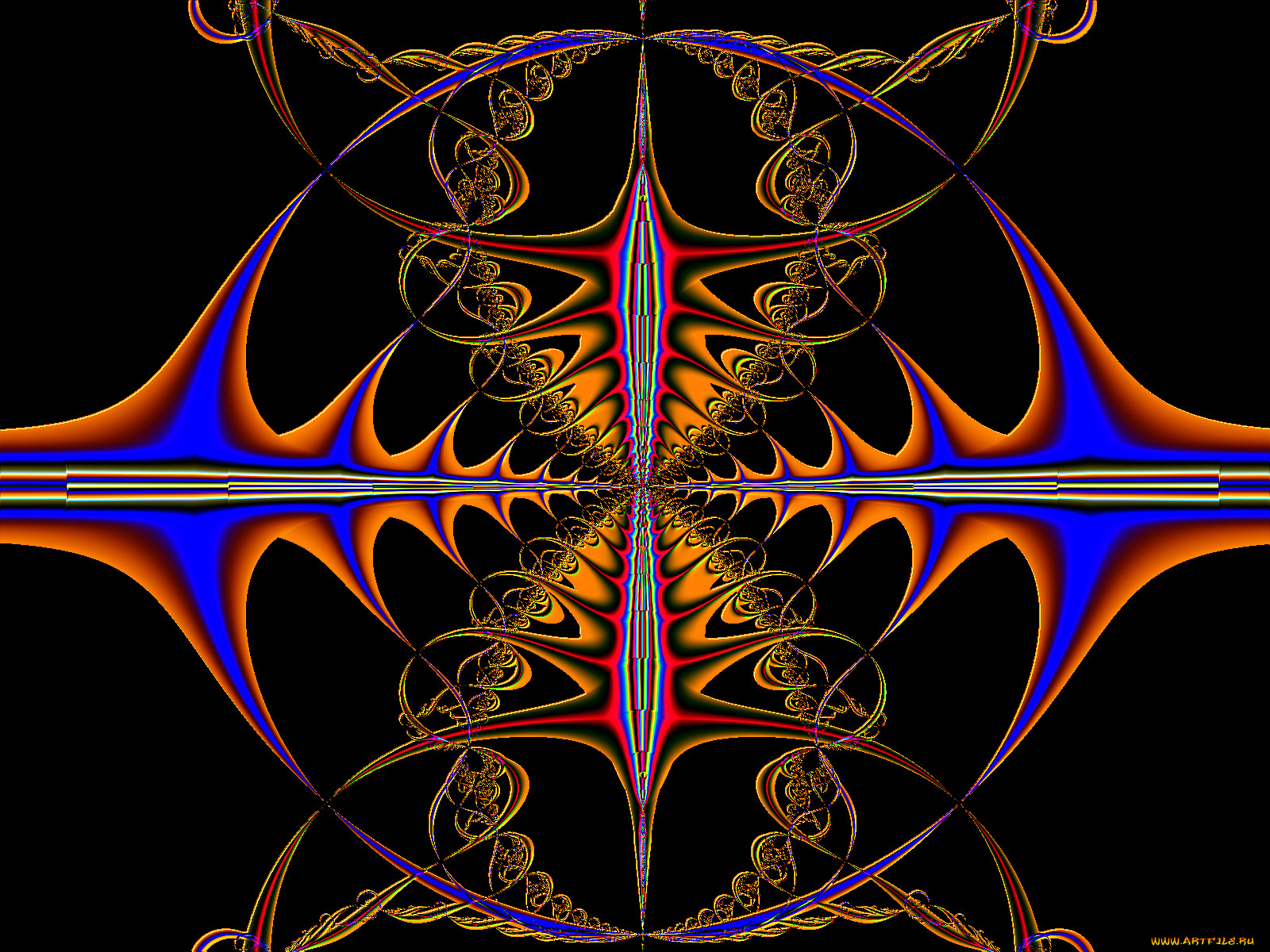 3д, графика, fractal, фракталы, цвета, узор, фон