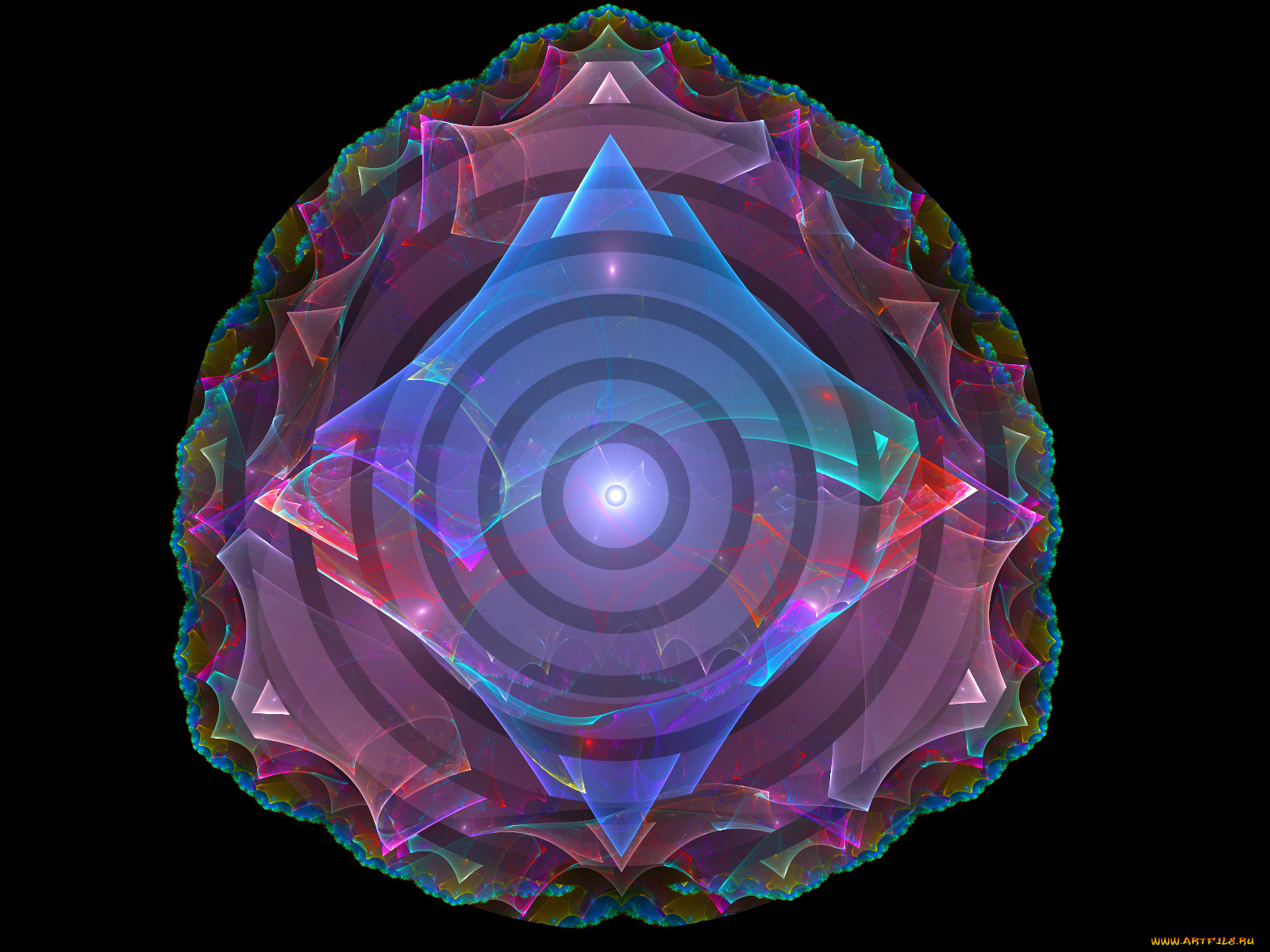 3д, графика, fractal, фракталы, узор, фон