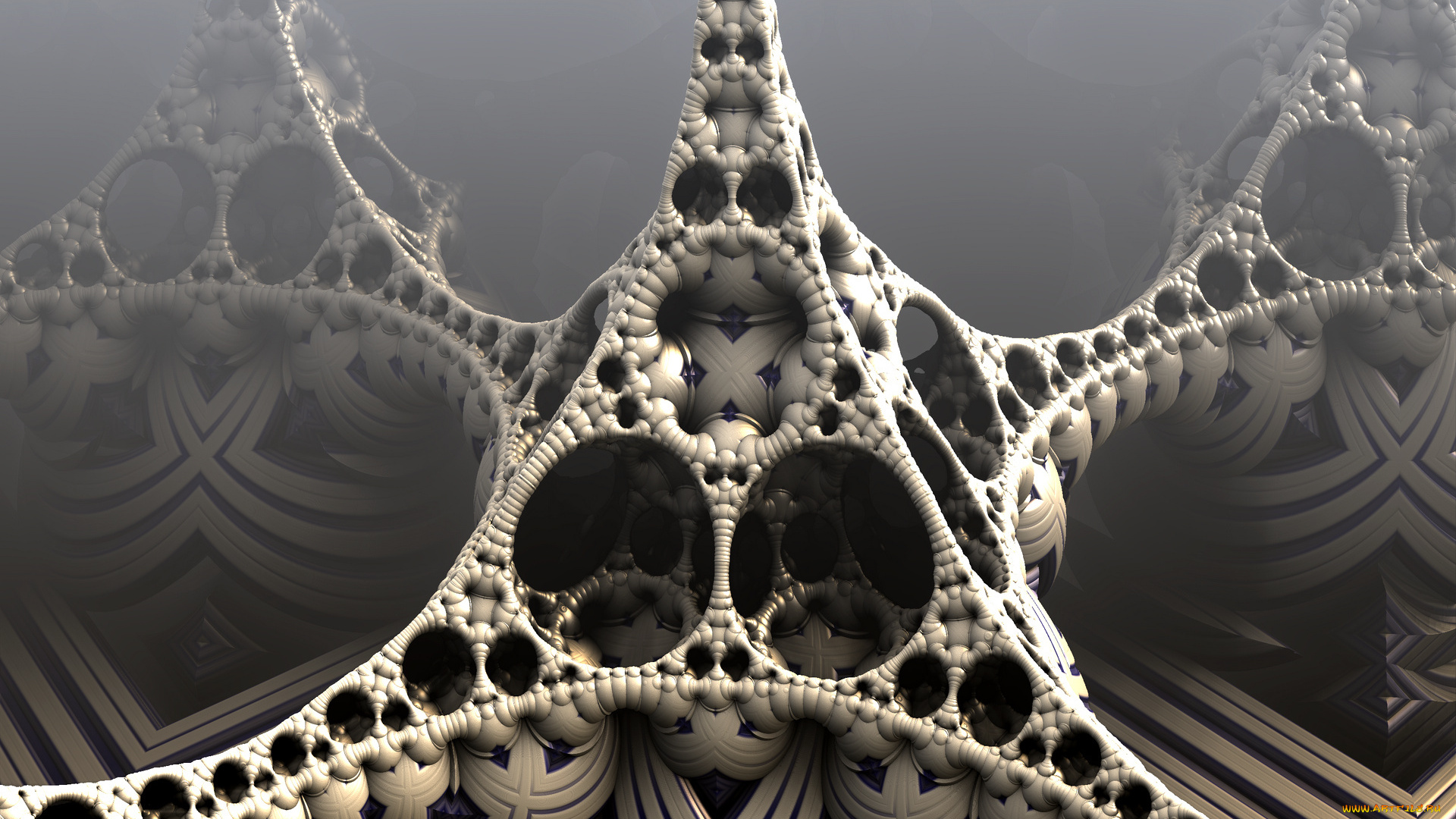 3д, графика, fractal, фракталы, фон, узор