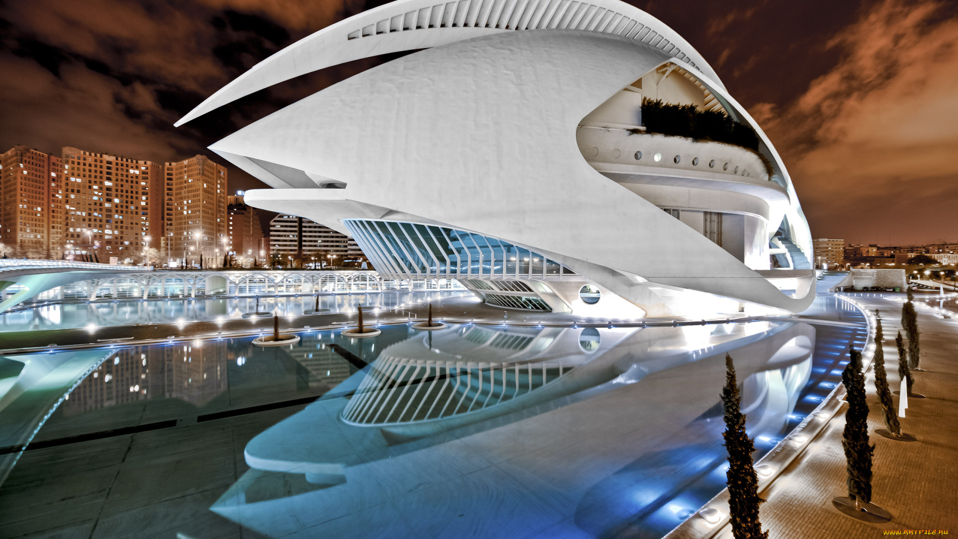 city, of, arts, and, sciences, valencia, spain, города, здания, дома
